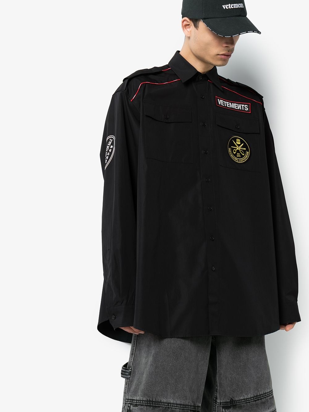 Uniform for Rent appliqued shirt - 2