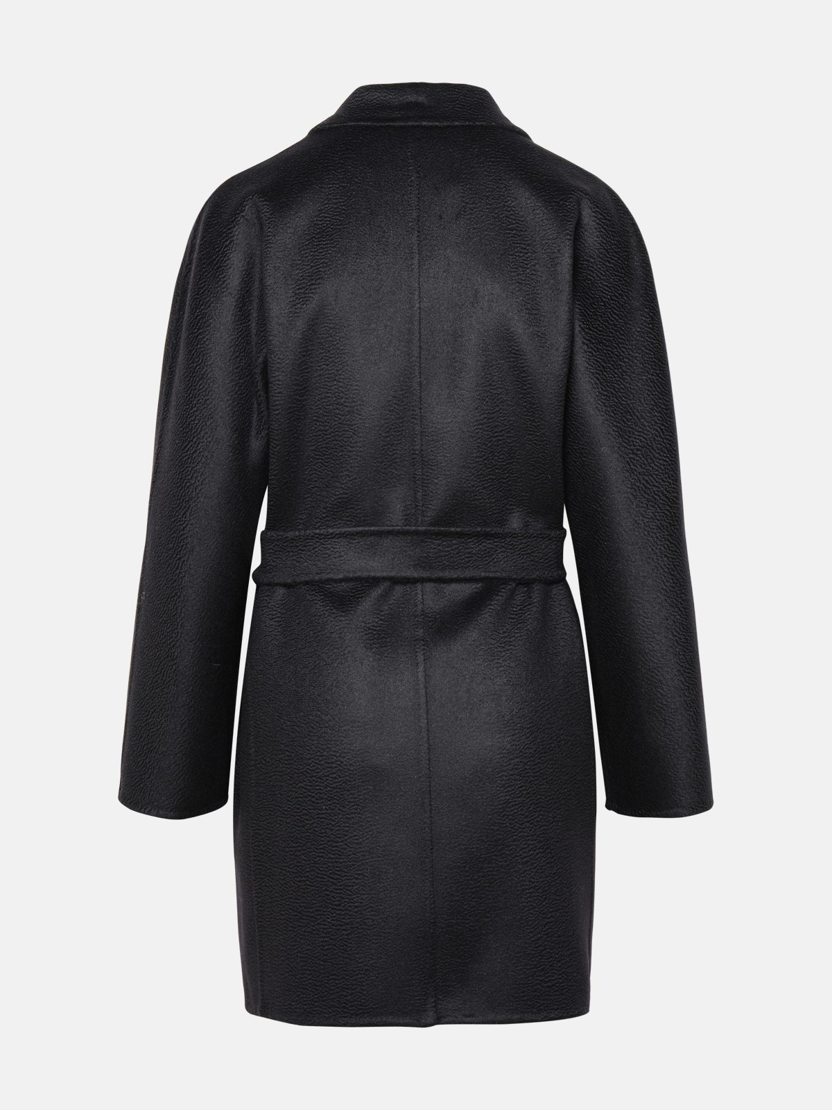 BLACK CASHMERE COAT - 3