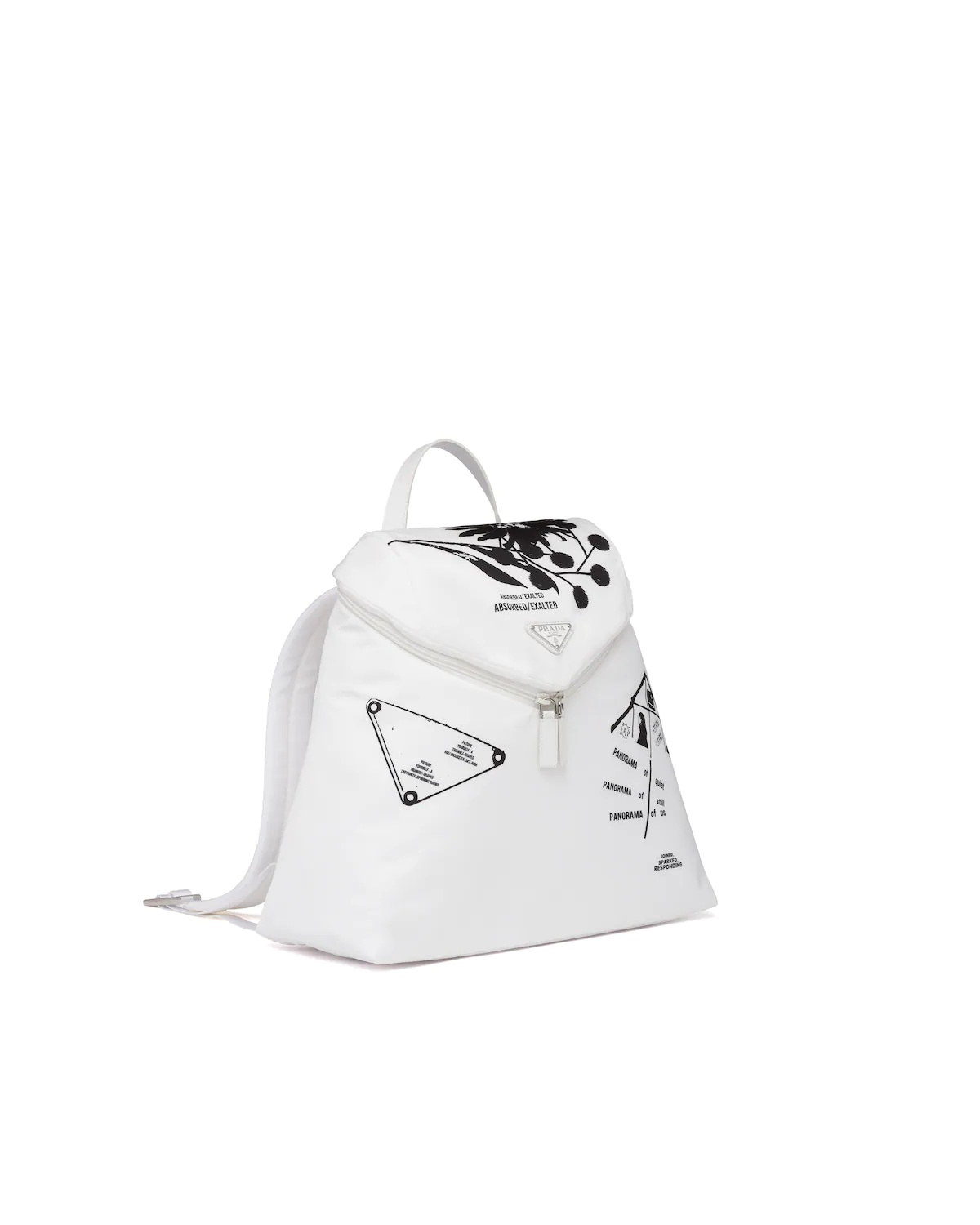 Prada Signaux printed nylon backpack - 3