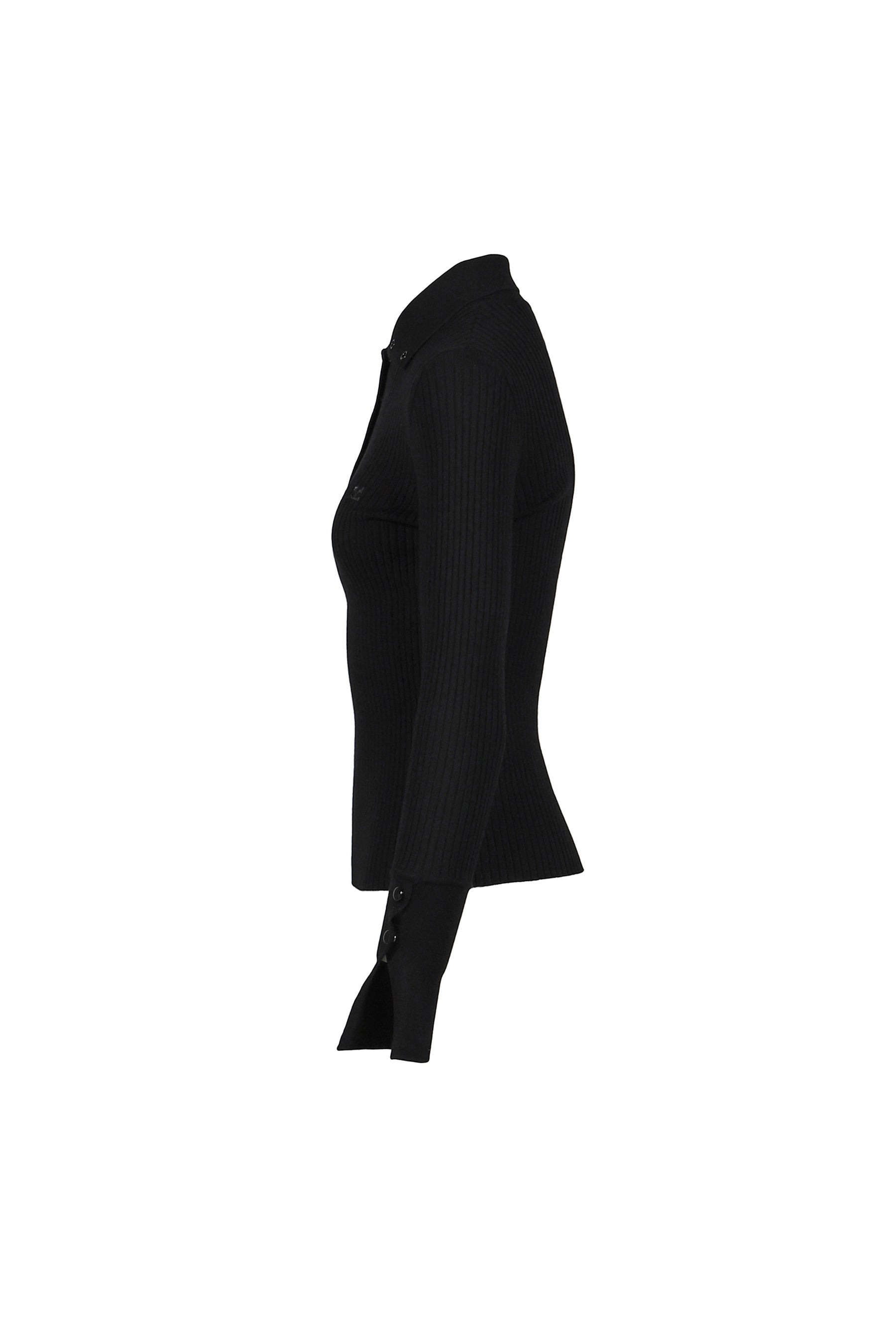 CLASSIC RIB POLO / BLACK - 3