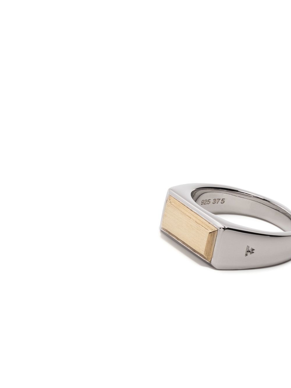 Peaky rectangle band ring - 3