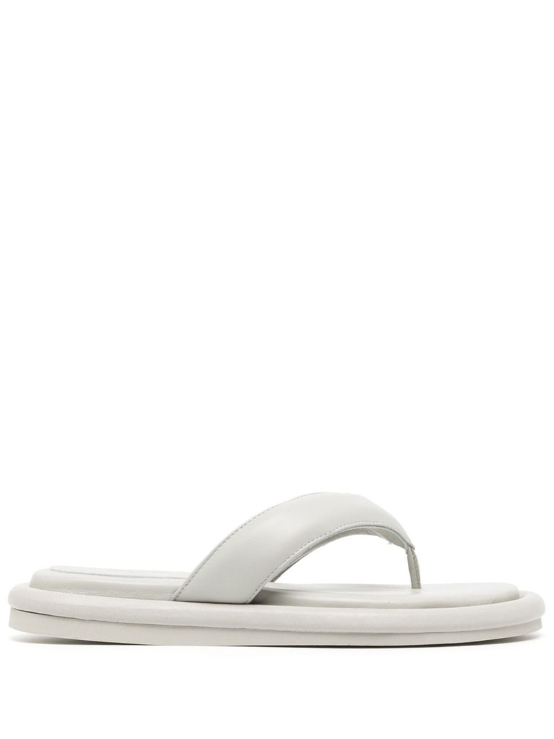 padded leather flip-flops 1