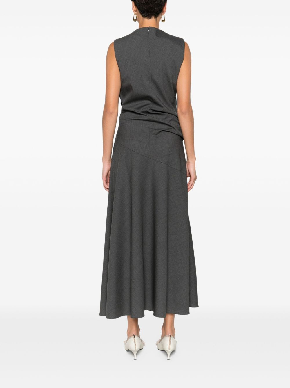 twisted sleeveless dress - 4