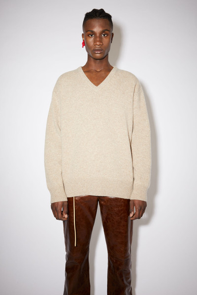 Acne Studios V-neck sweater - Oat beige outlook