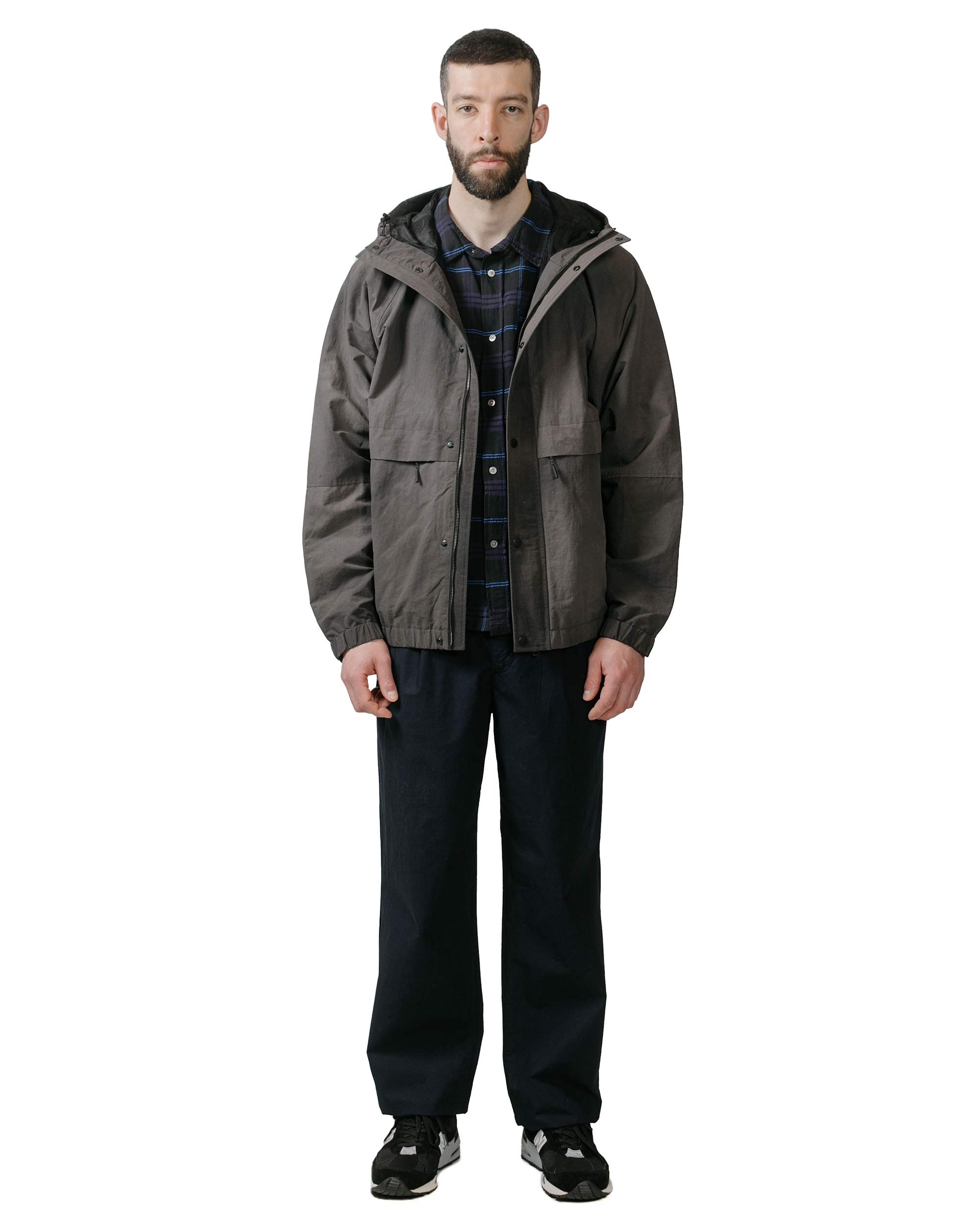 Ivan Relaxed Textured Check SS Shirt Dark Navy - 4