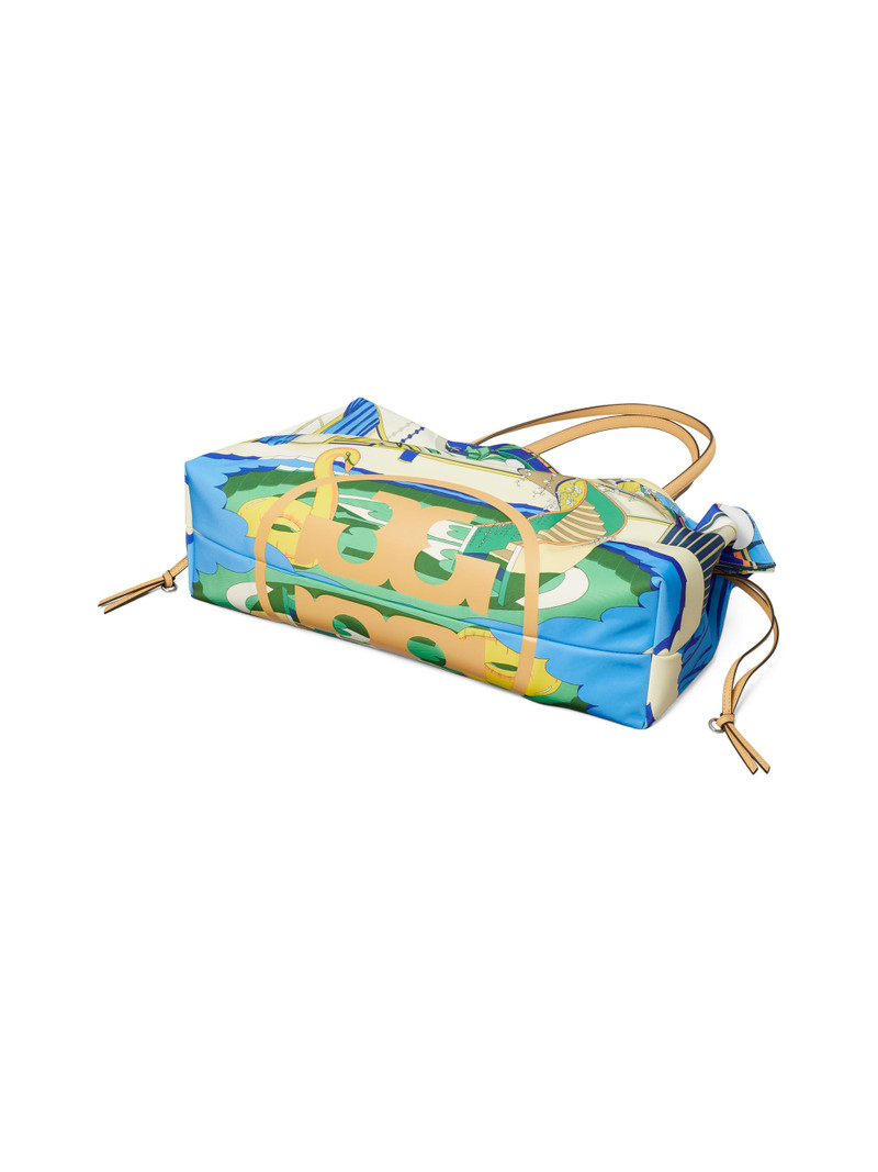 Women's Ella Printed Drawstring Tote Bag - Pool Blue 5