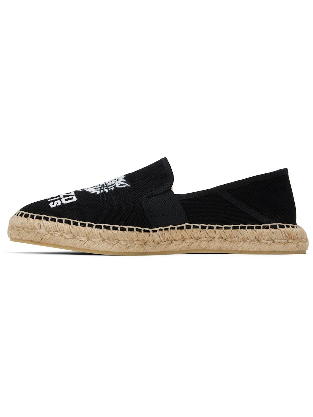 Black Kenzo Paris Elastic Espadrilles - 3