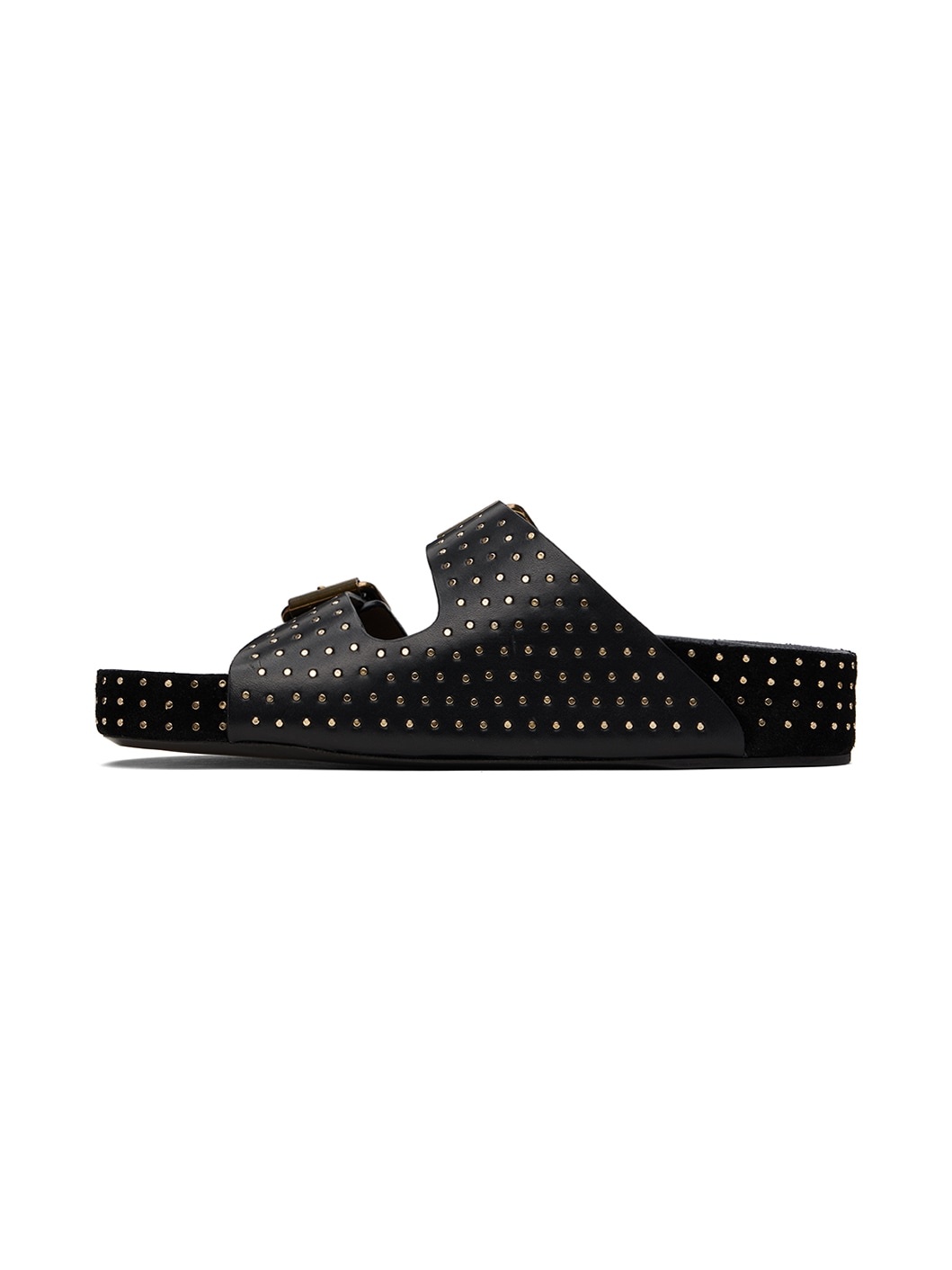 Black Lennyo Buckle Sandals - 3