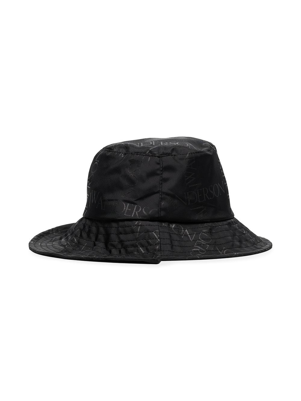 asymmetric logo-print bucket hat - 1