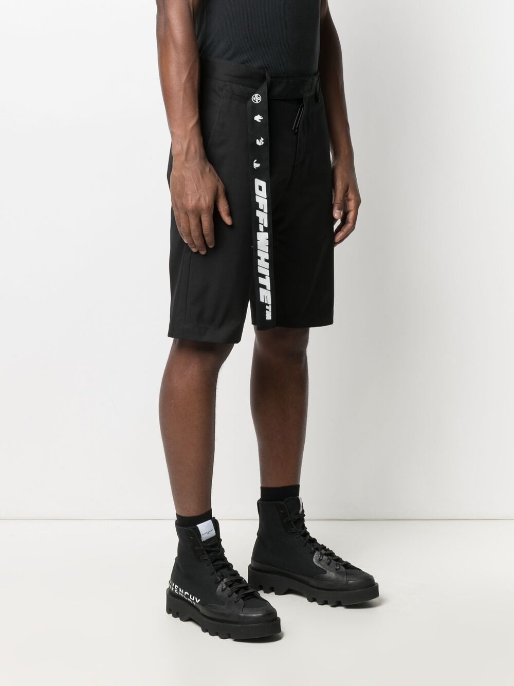 knee-length chino shorts - 3