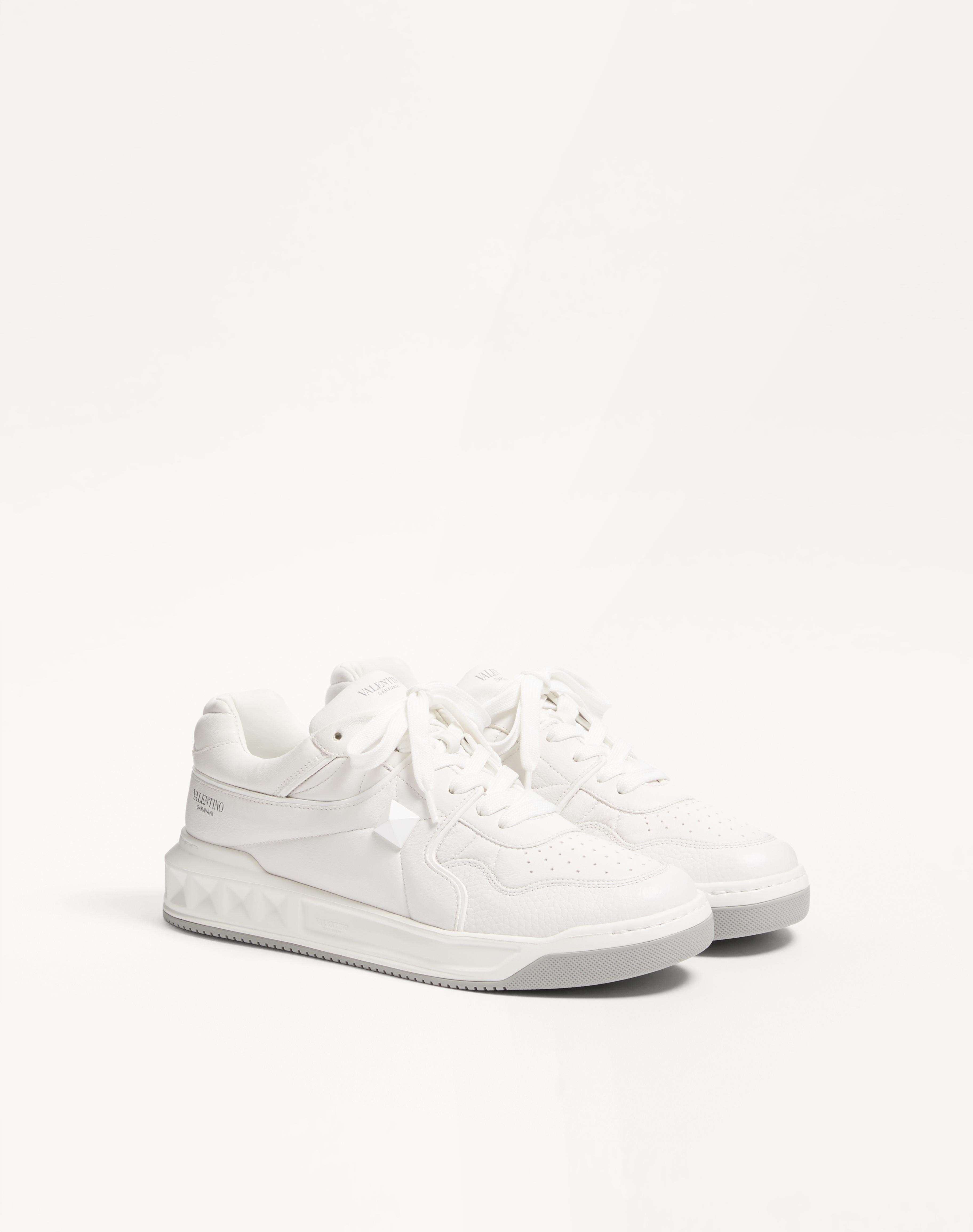ONE STUD LOW-TOP NAPPA SNEAKER - 3