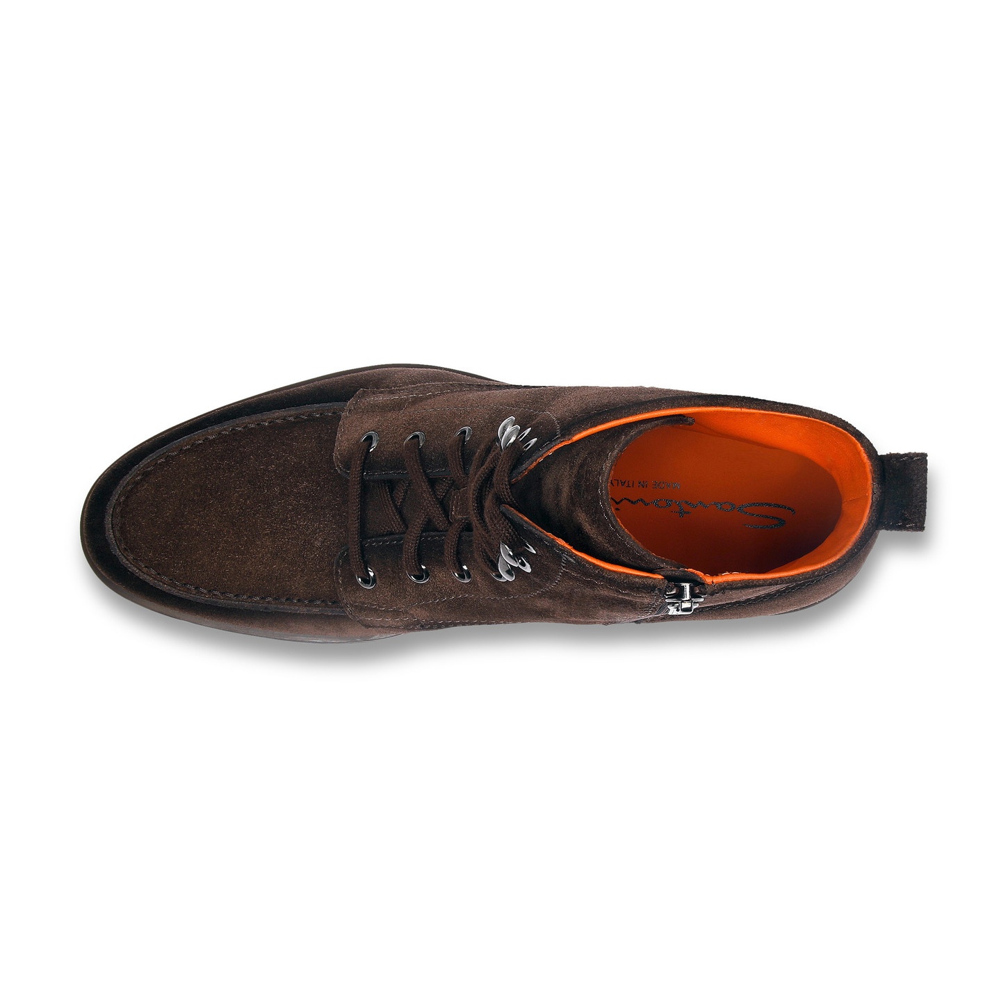 Men's dark brown suede ankle boot - 5