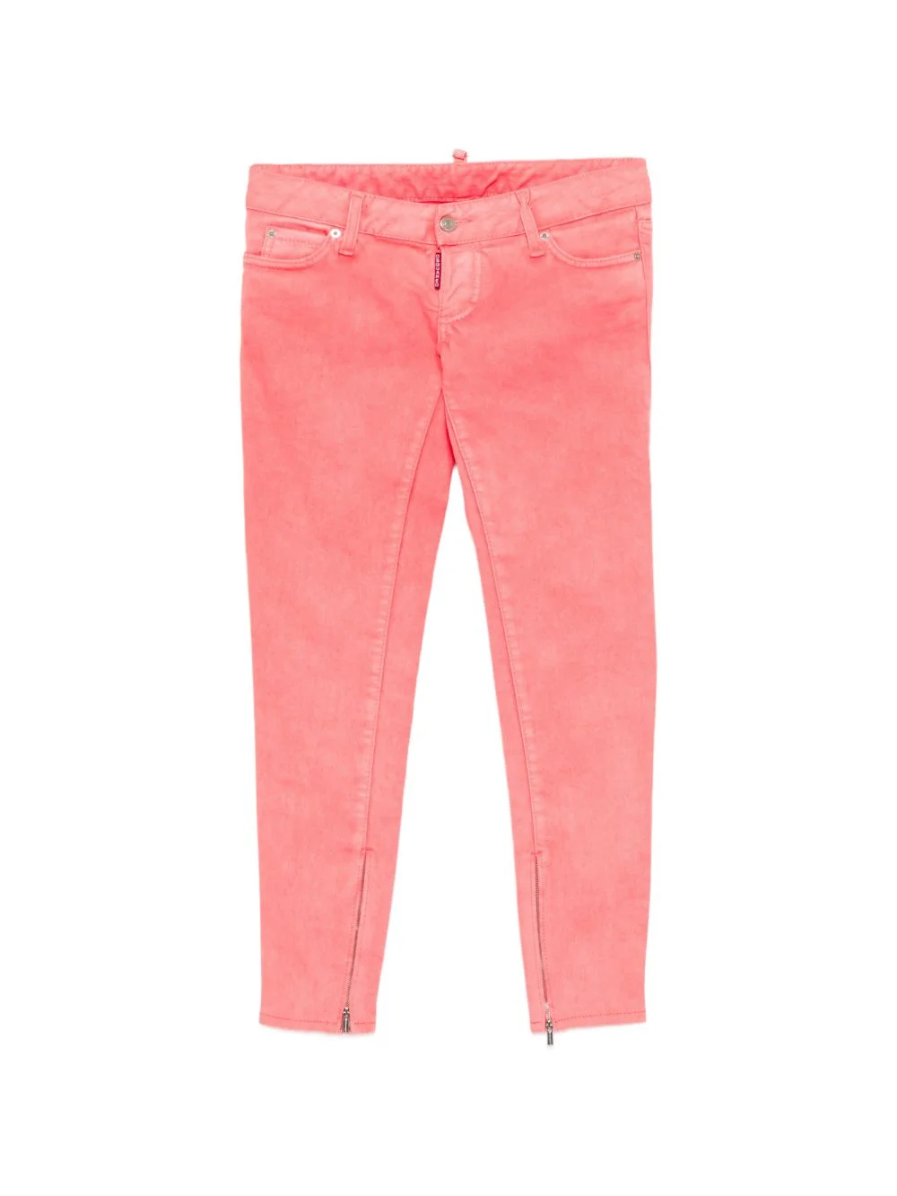 zipped-cuff jeans - 1