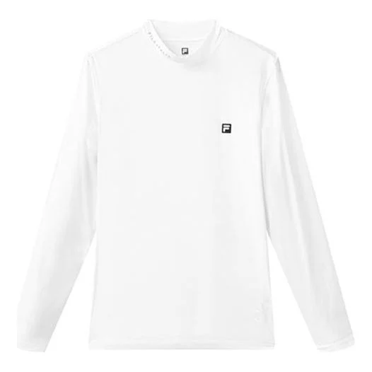FILA Athletics Series Slim Fit Round Neck Gym Long Sleeves White A11M125201F-WT - 1