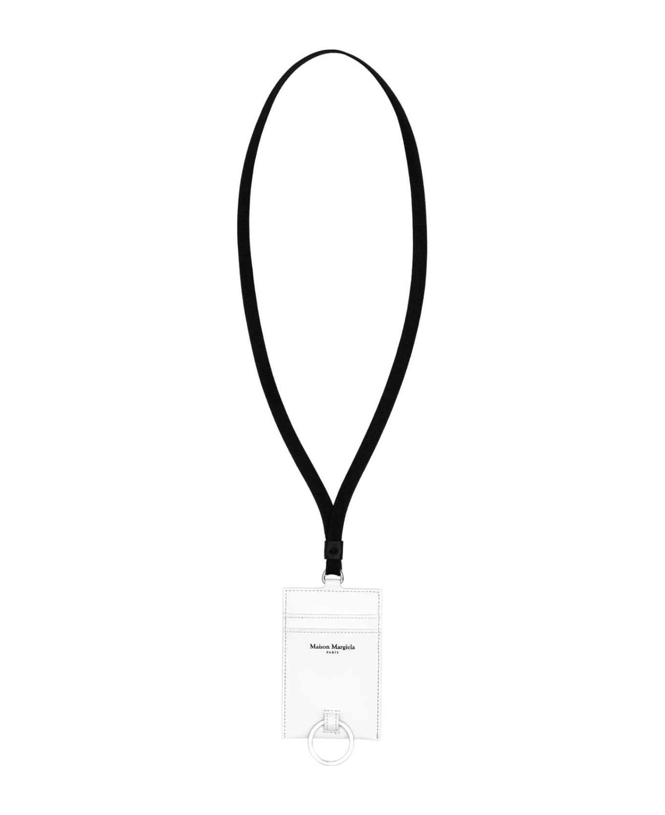 Maison Margiela White Leather Card Holder | italist | REVERSIBLE