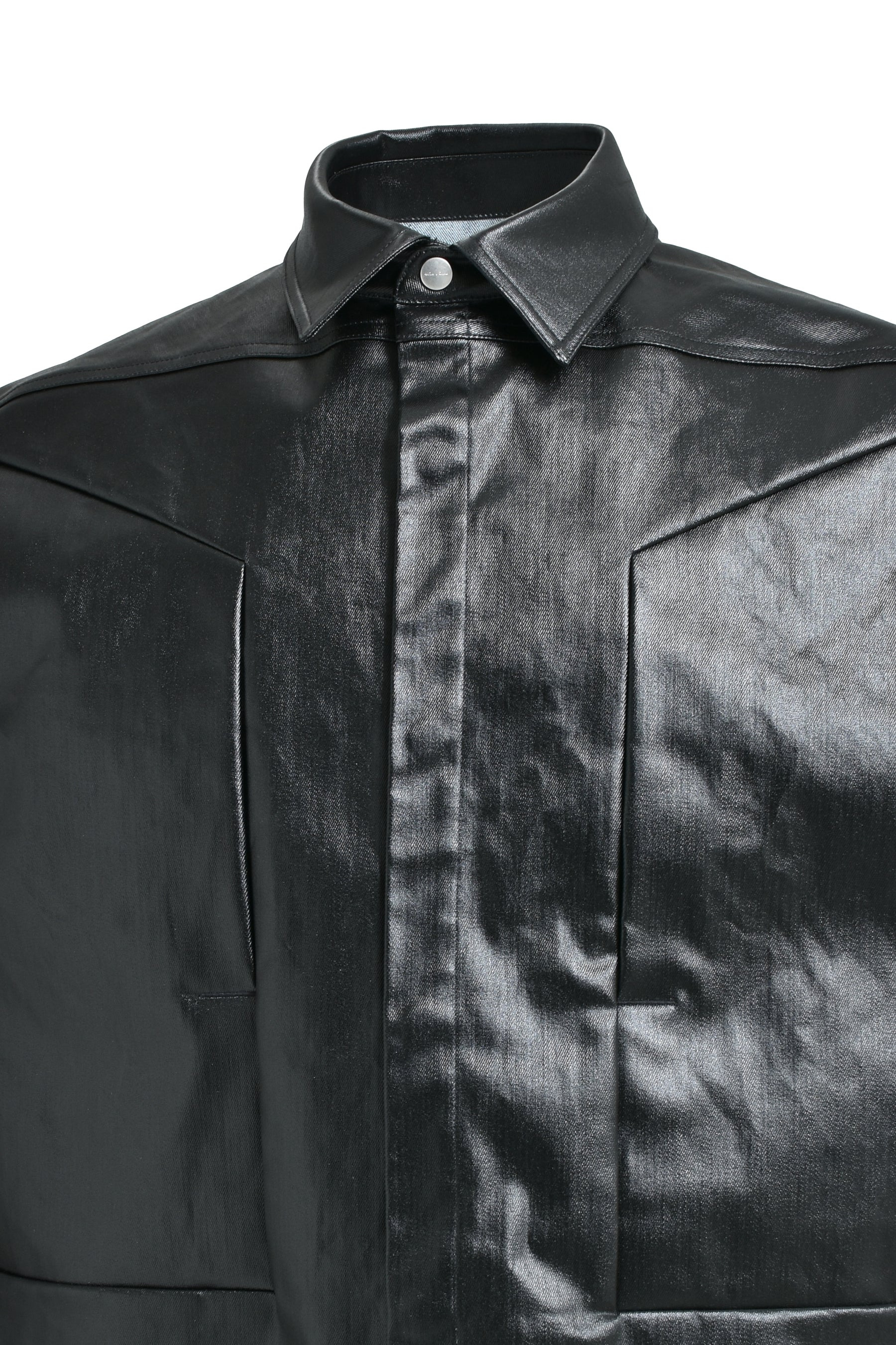 SLEEVELESS JUMBO OUTERSHIRT / BLK - 7