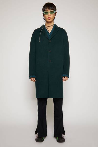 Acne Studios Double-faced wool coat forest green outlook