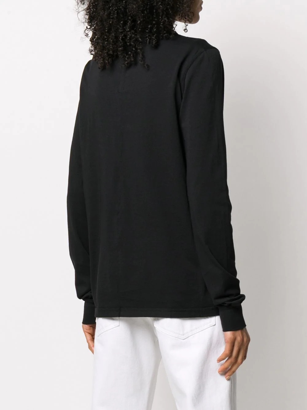 crew neck jersey sweater - 4