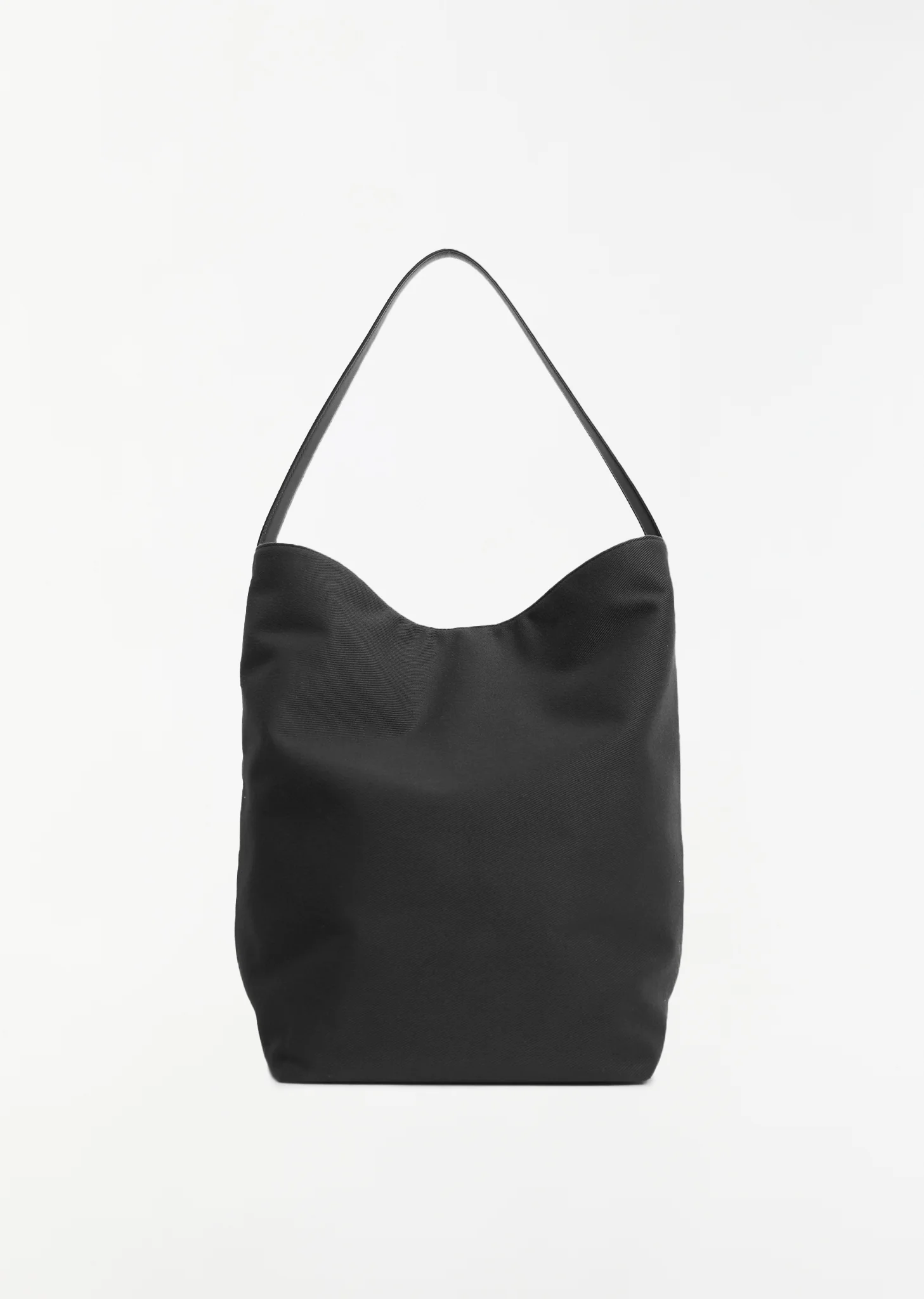 Large Canvas N/S Tote — Black - 1