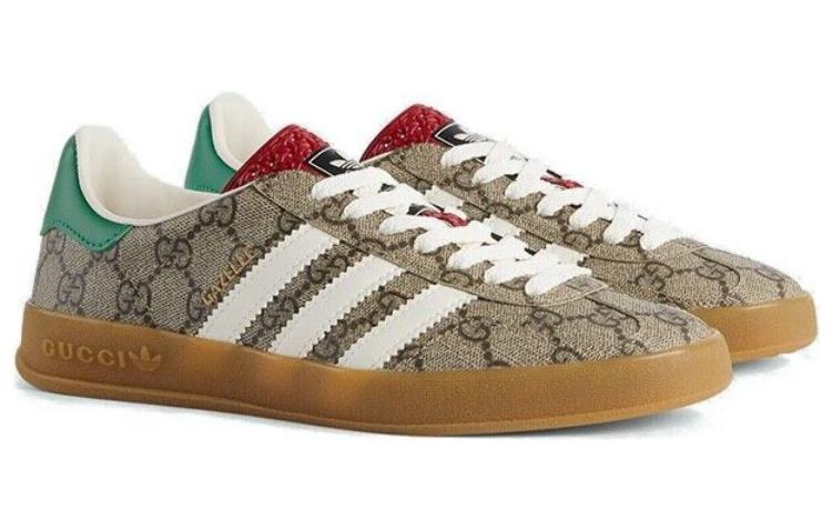 (WMNS) adidas x Gucci Gazelle 'Beige White' 715217-FAAR3-9751 - 3