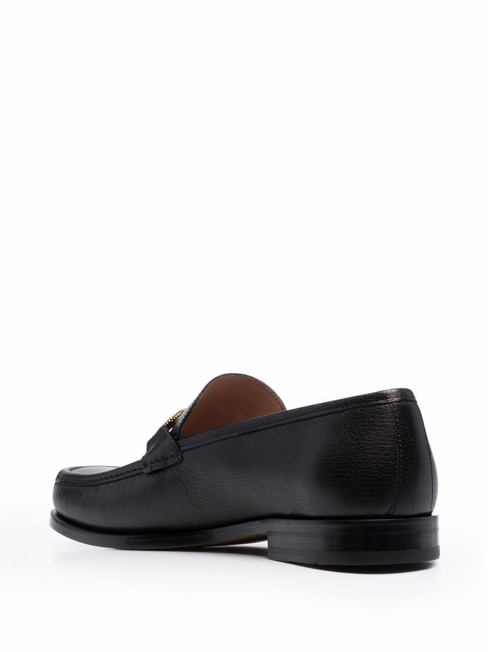 Gancini spike-detail logo strap loafers - 3