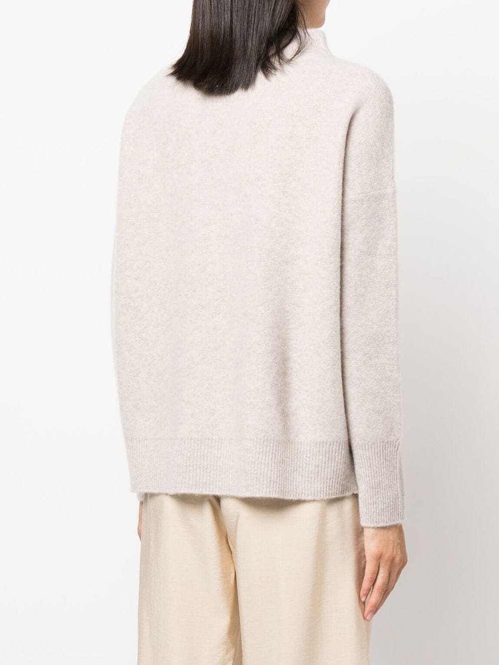 mock-neck cashmere jumper - 4