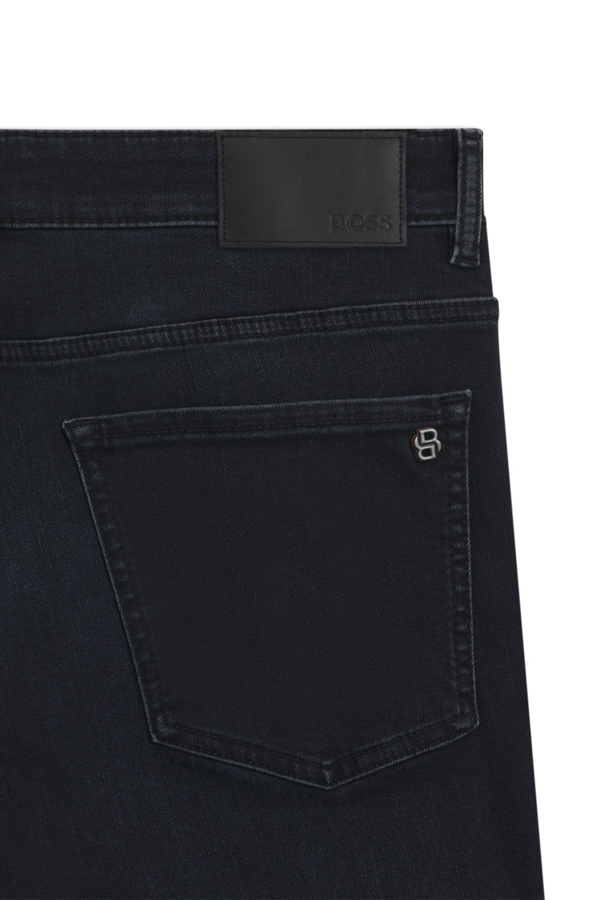 DELAWARE SLIM-FIT JEANS IN BLUE-BLACK SOFT-MOTION DENIM - 6