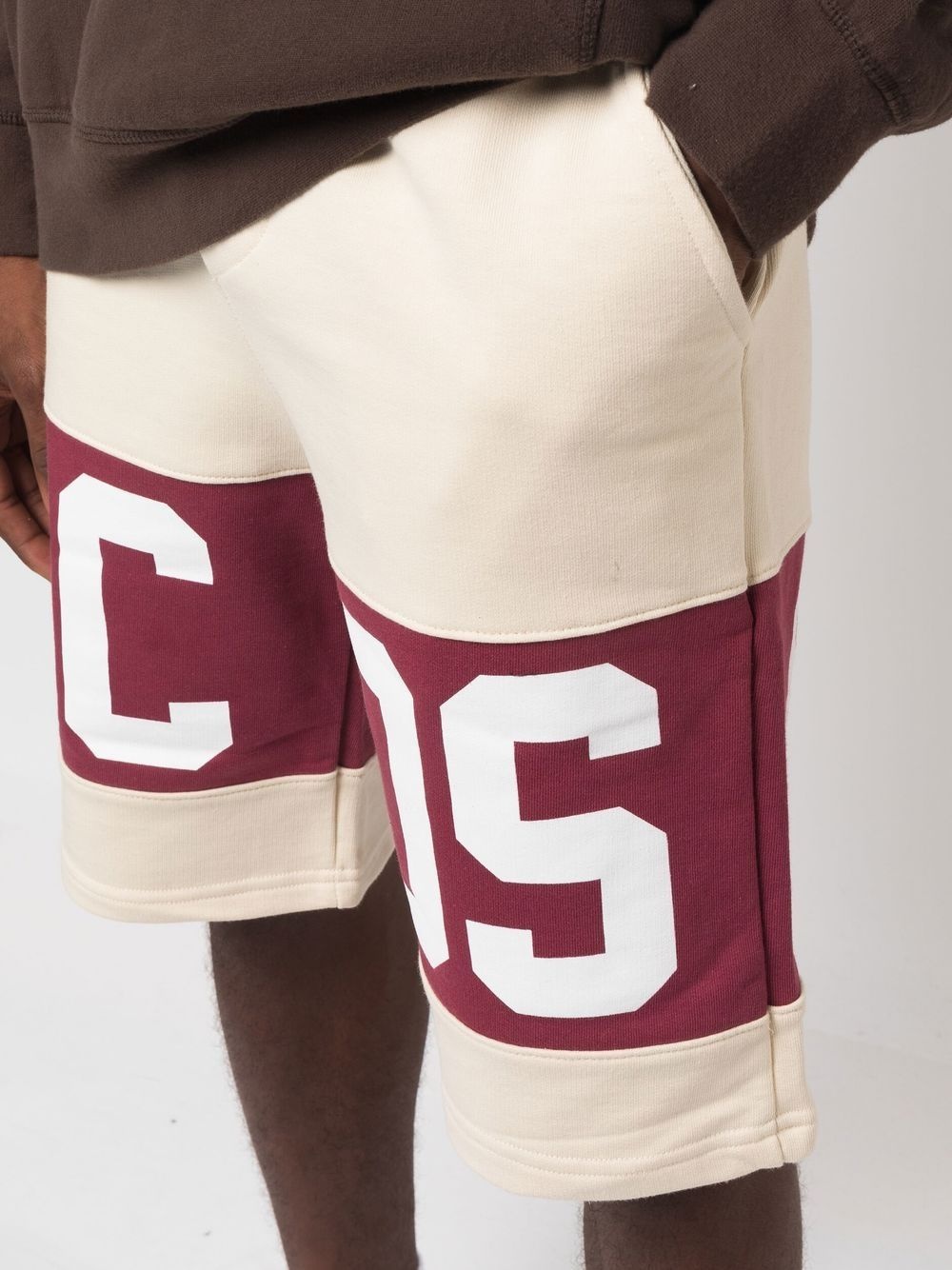 logo-print cotton deck shorts - 5