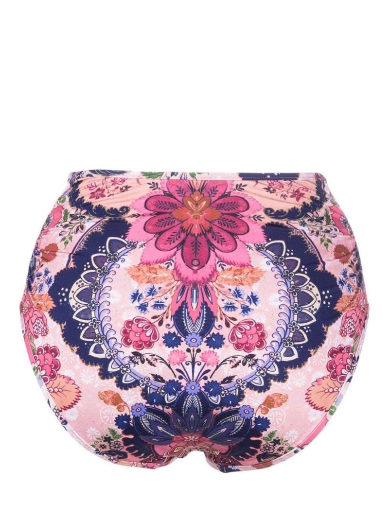 Laurel floral-print bikini bottoms - 2