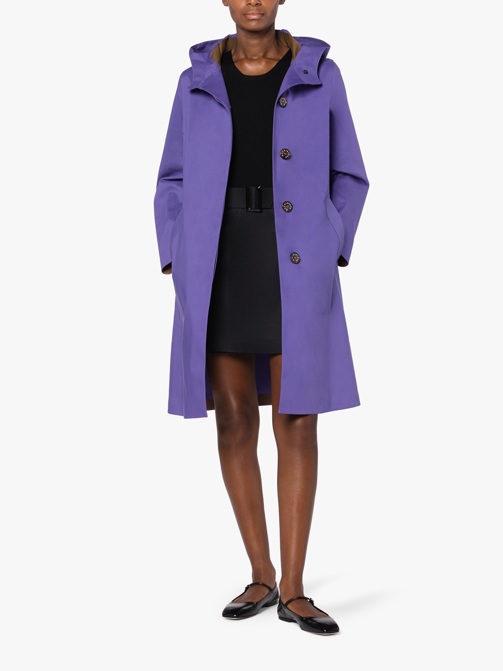 WATTEN PURPLE BONDED COTTON COAT - 2