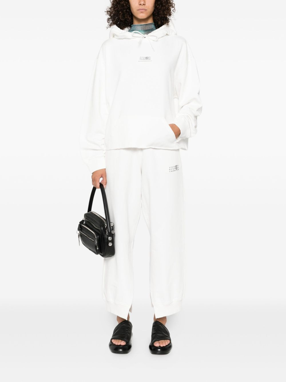 number-print track pants - 2