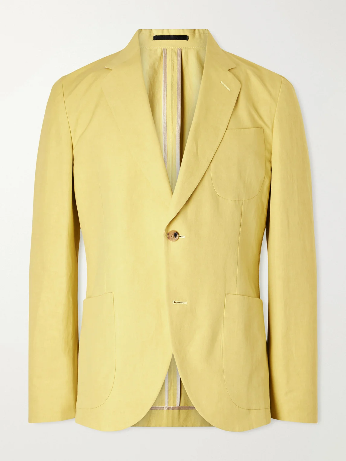 Cotton and Linen-Blend Suit Jacket - 1