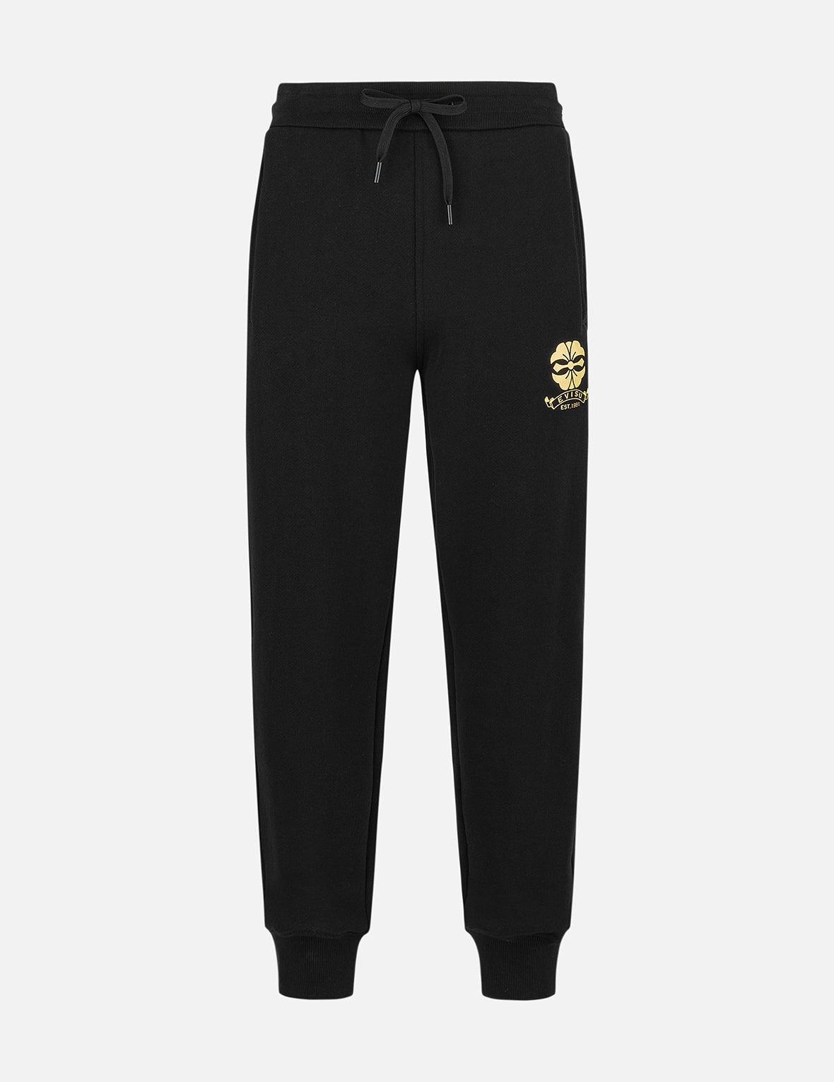 Kamon and Evisu Foil Print Straight Fit Sweatpants - 1