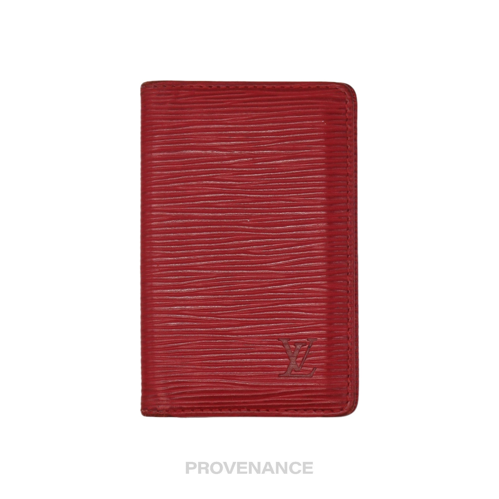 Louis Vuitton Pocket Organizer Wallet - Red Epi Leather - 2