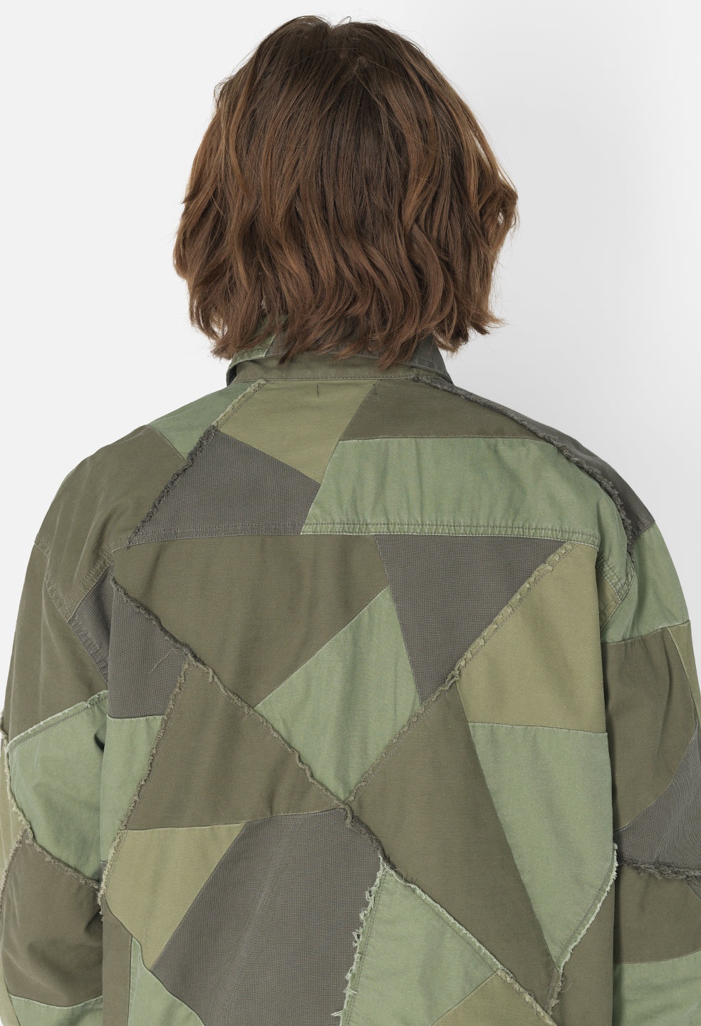 PATCHWORK MILITARY OVERSHIRT - 7