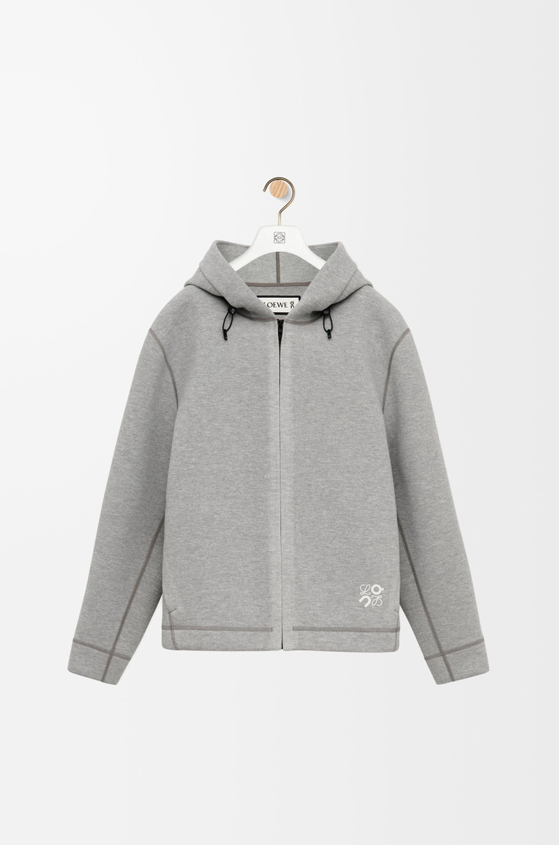 Hoodie in technical jersey 1