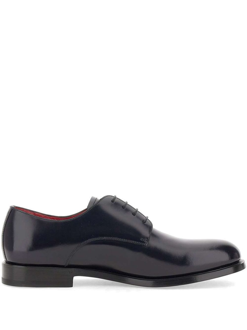 leather lace-up derby shoes - 1