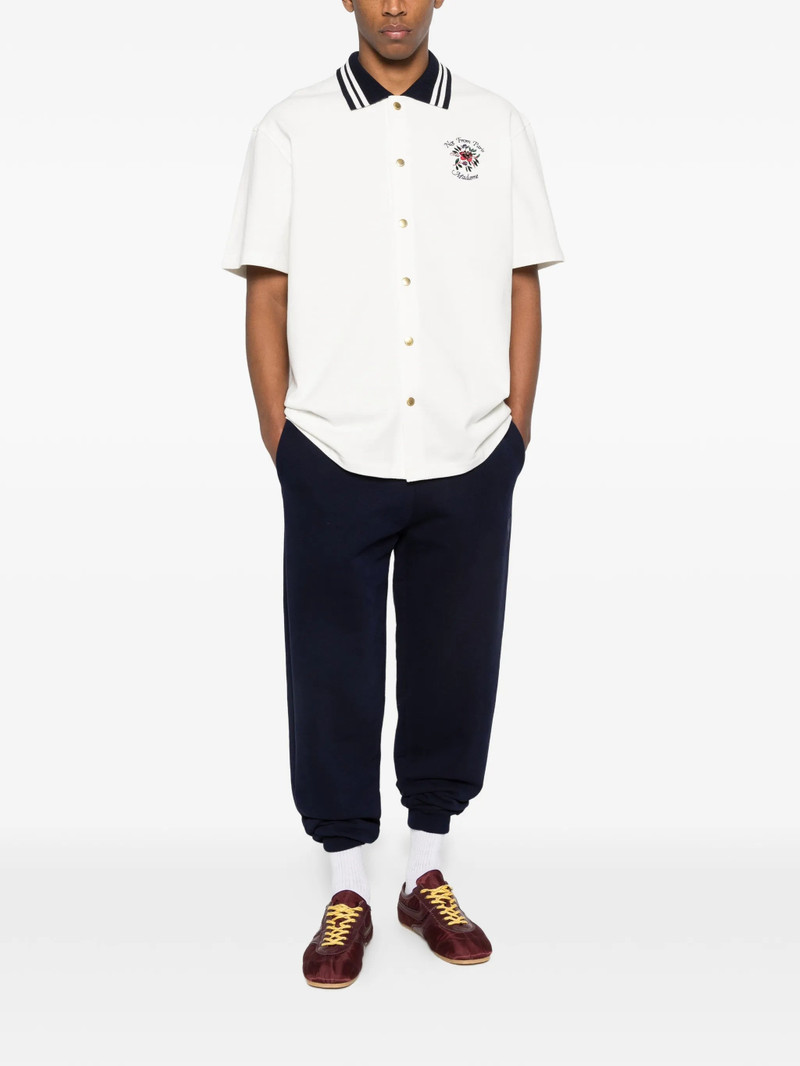 Drole De Monsieur Striped-collar Shirt 5