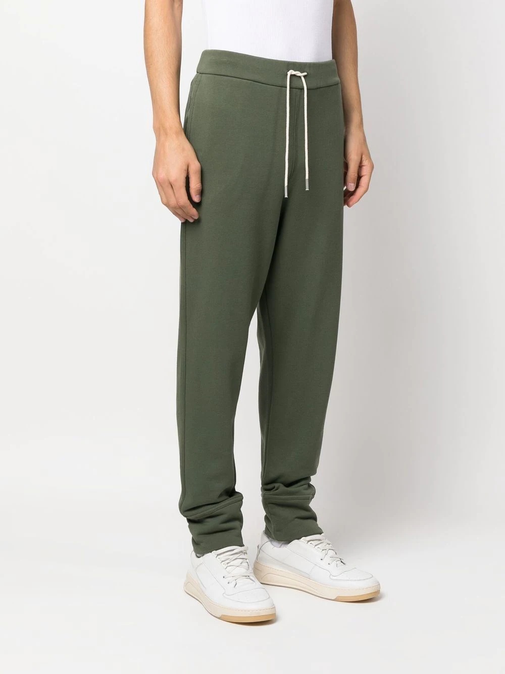 drawstring cotton track pants - 2