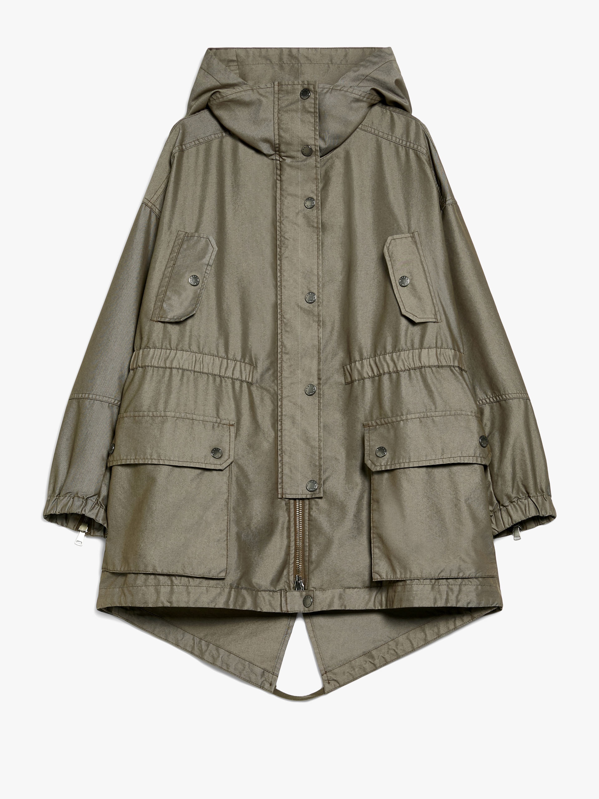 OLINDA Gabardine and technical fabric parka - 1
