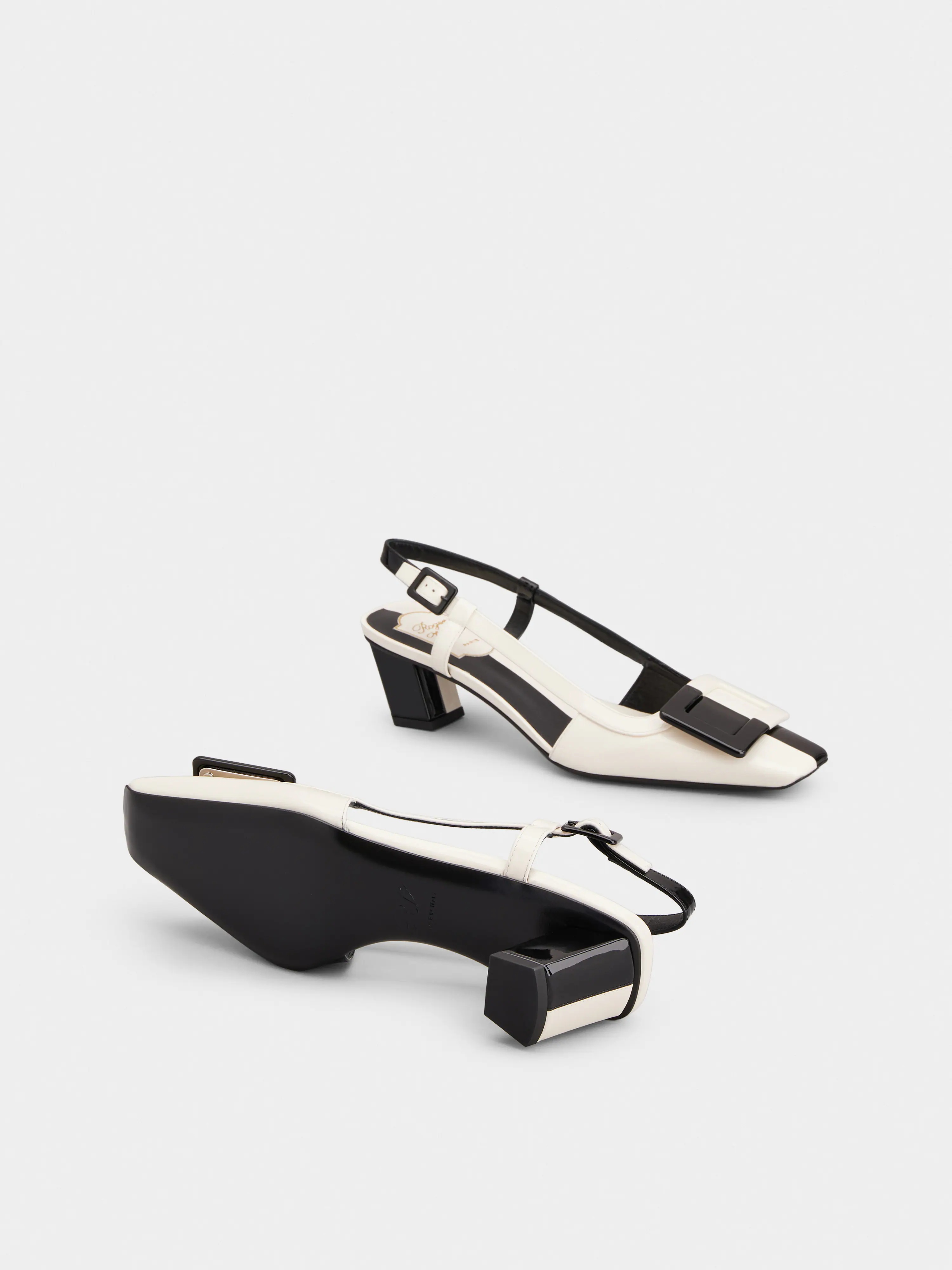 Belle Vivier Slingback Pumps in patent leather - 6