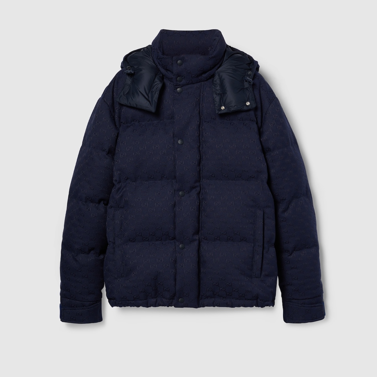 GG canvas down jacket - 1
