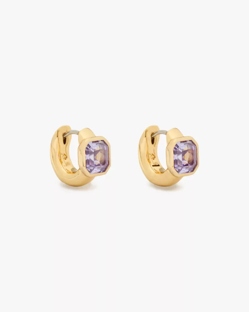 Keep Sparkling Asscher Huggies - 1