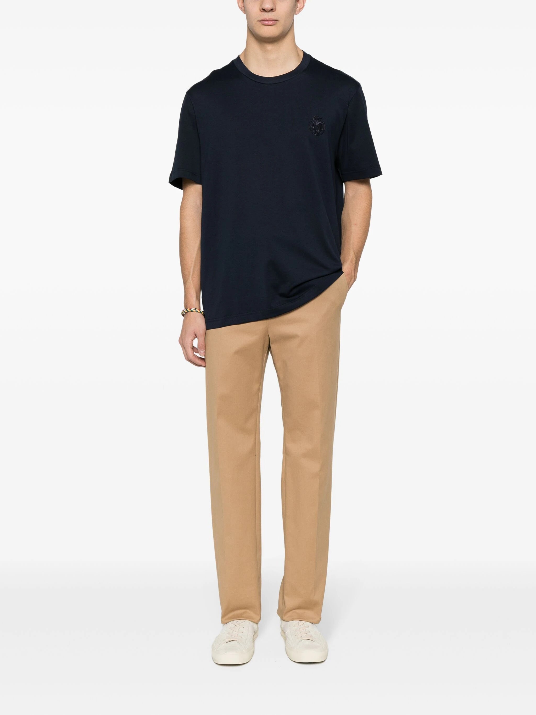 EMBROIDERED-LOGO COTTON T-SHIRT - 2