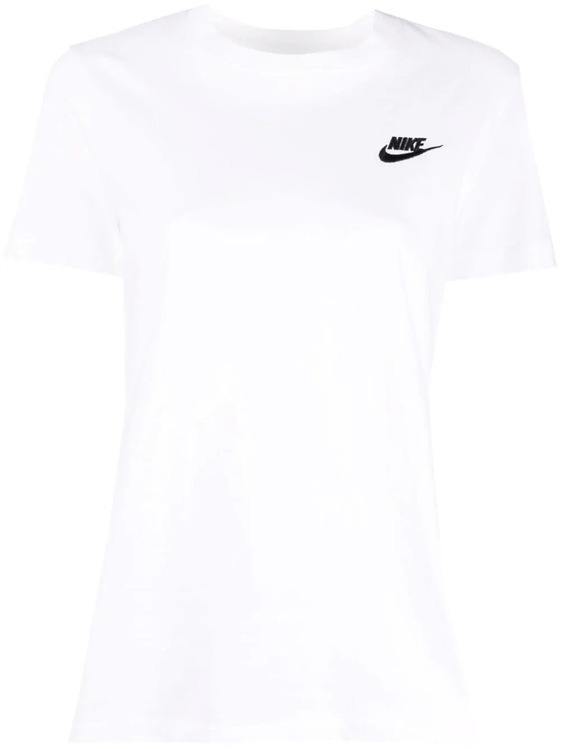 Swoosh-motif cotton T-Shirt 1