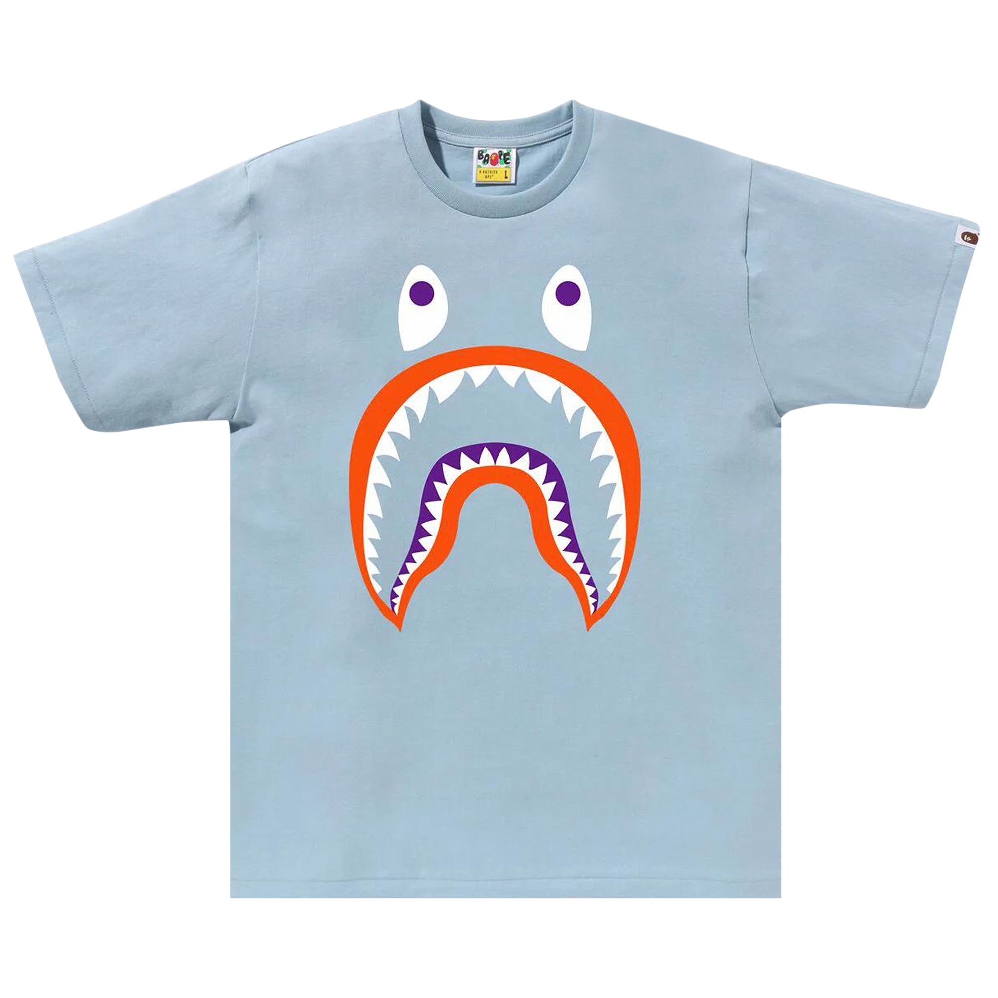 BAPE Colors Shark Ponr Tee 'Sax' - 1