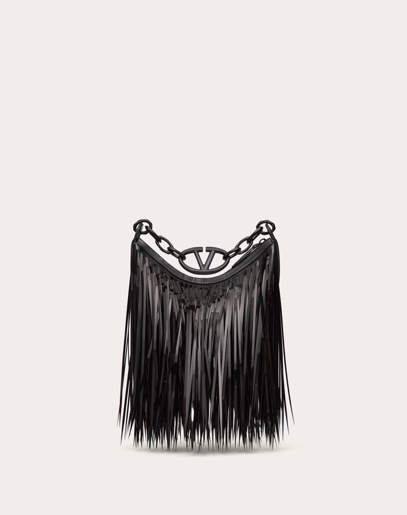 VLOGO MOON MINI HOBO BAG WITH SEQUIN FRINGES 4