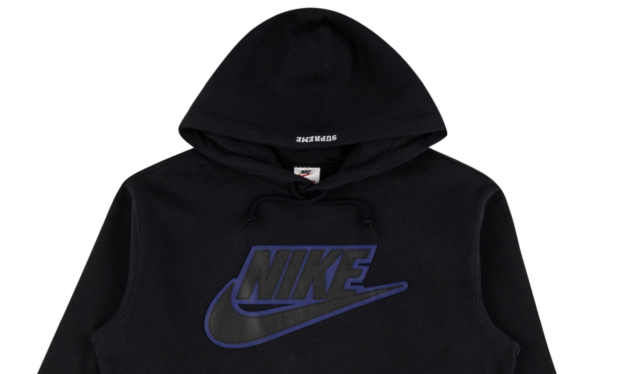 Nike Leather Applique Hoodie "FW 19" - 2