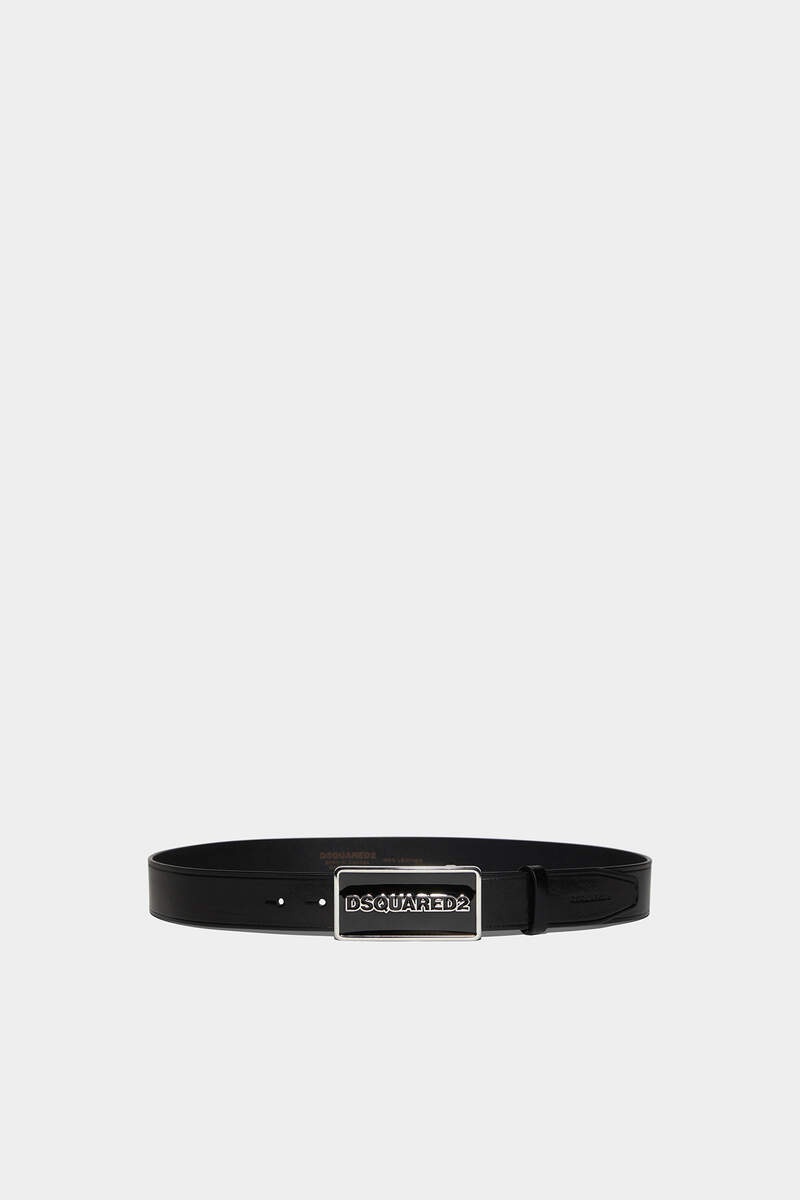 Dsquared2 logo-buckle leather belt - Black