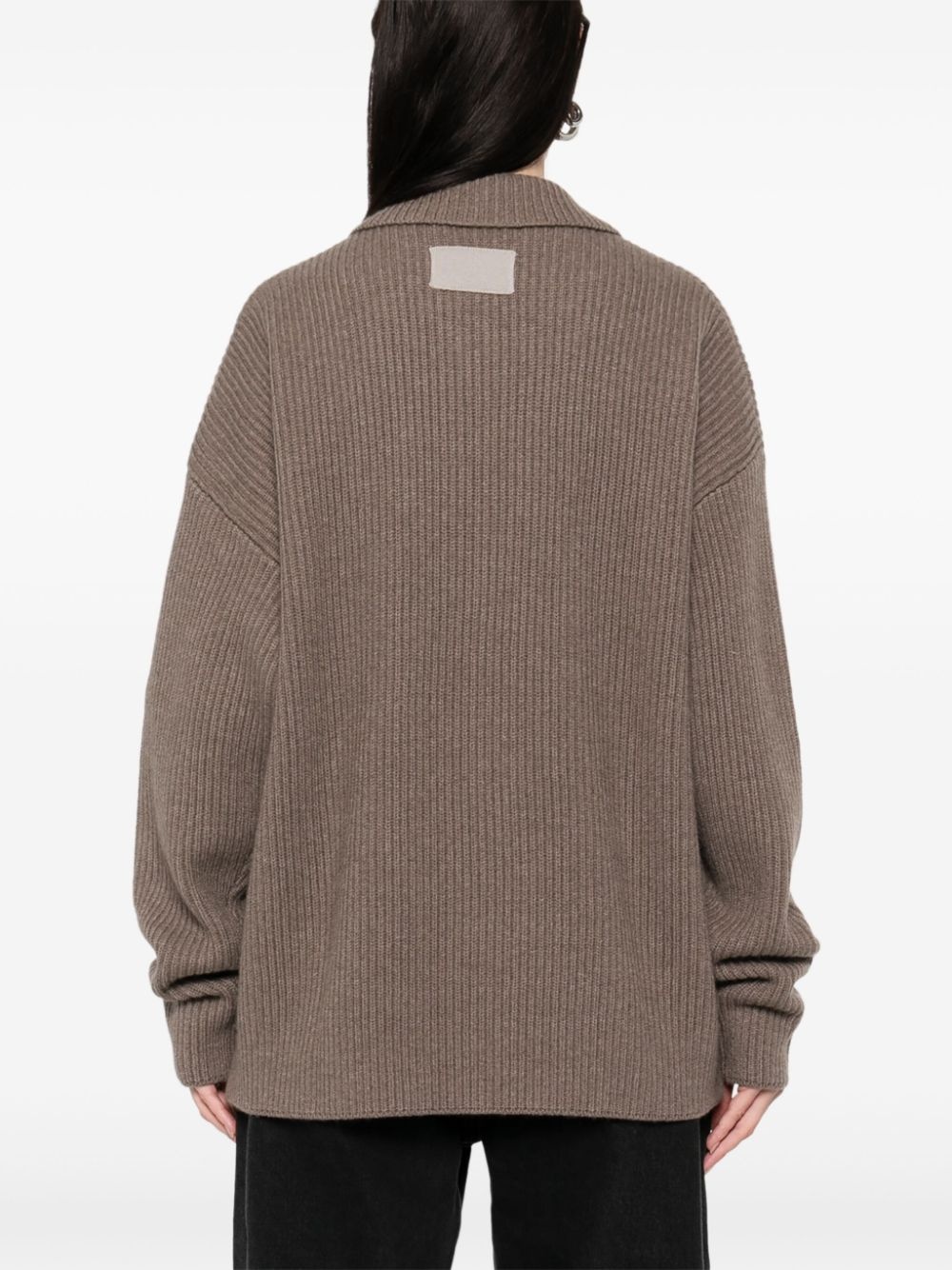 ribbed cardigan - 4
